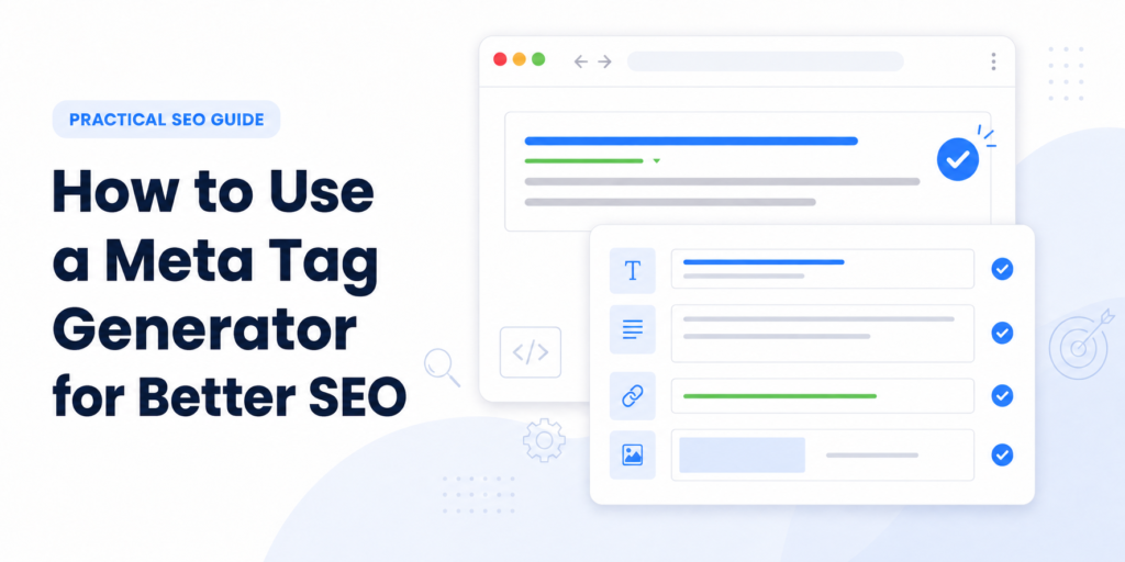 How to Use a Meta Tag Generator for Better SEO